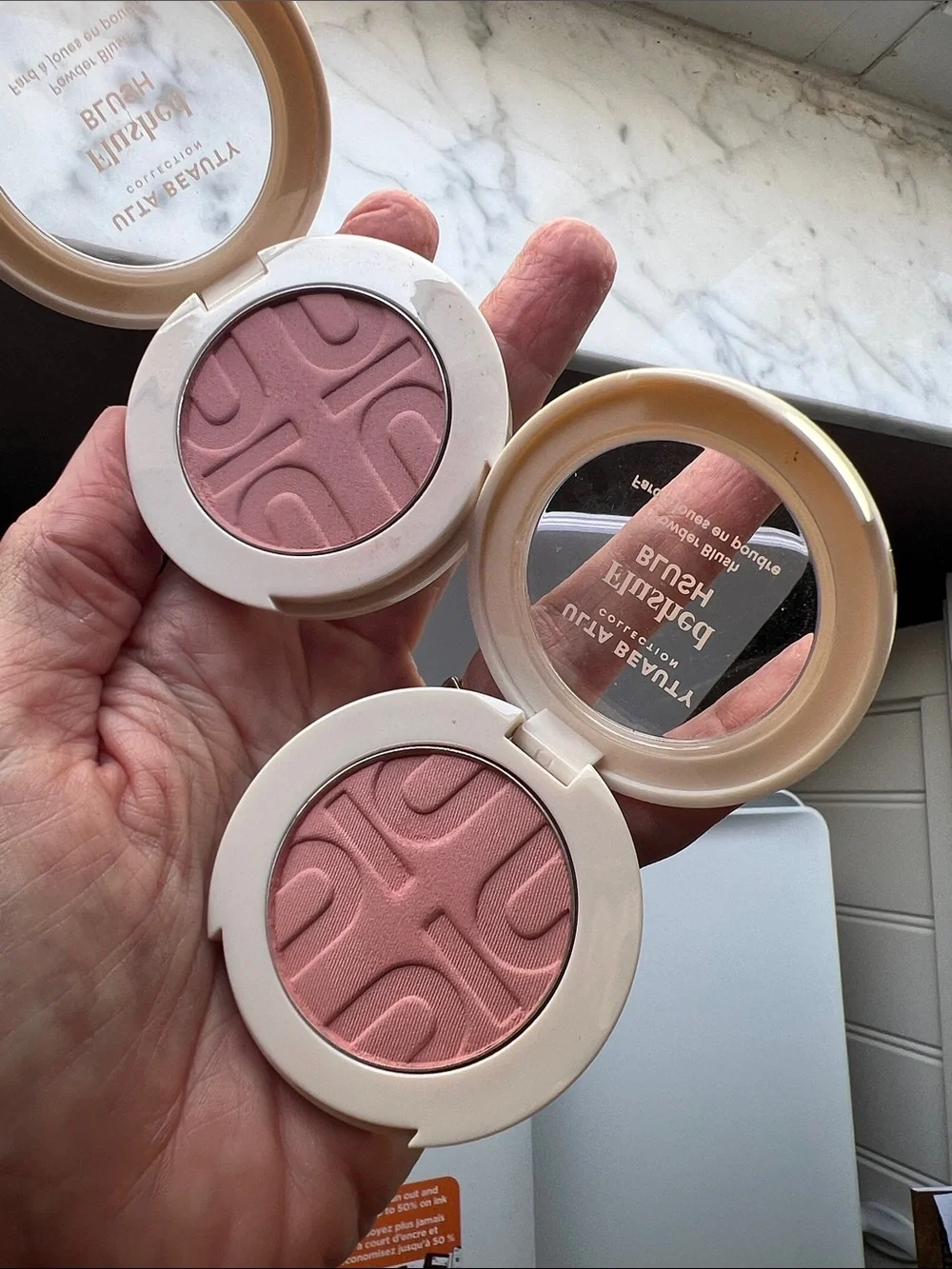 2 Ulta Beauty Flushed Blushes - pink smoke and cotton candy